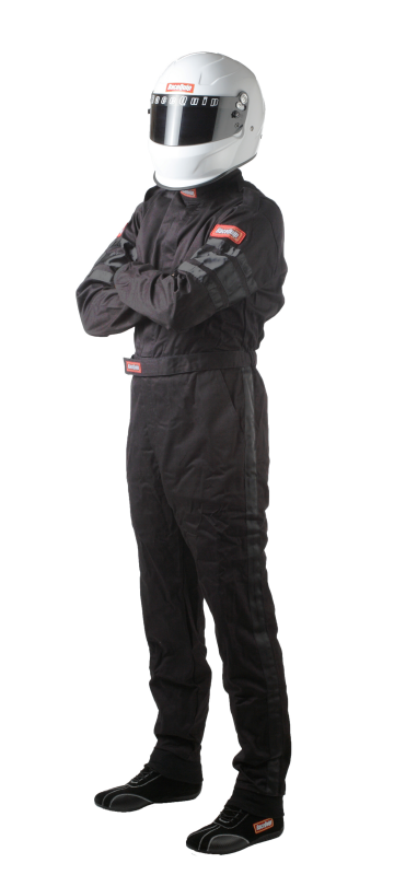 RaceQuip Black SFI-1 1-L Suit - Medium Tall