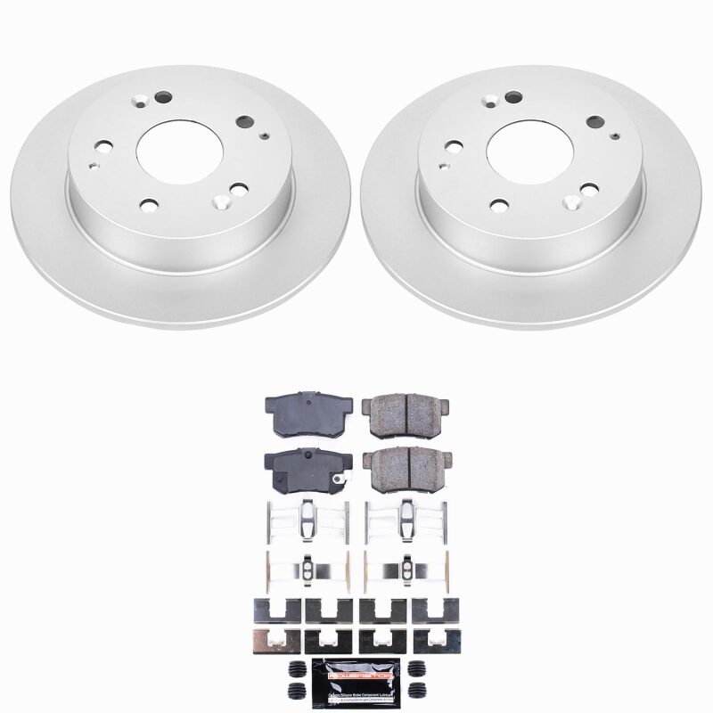 Power Stop 97-01 Acura Integra Rear Z23 Coated Brake Kit