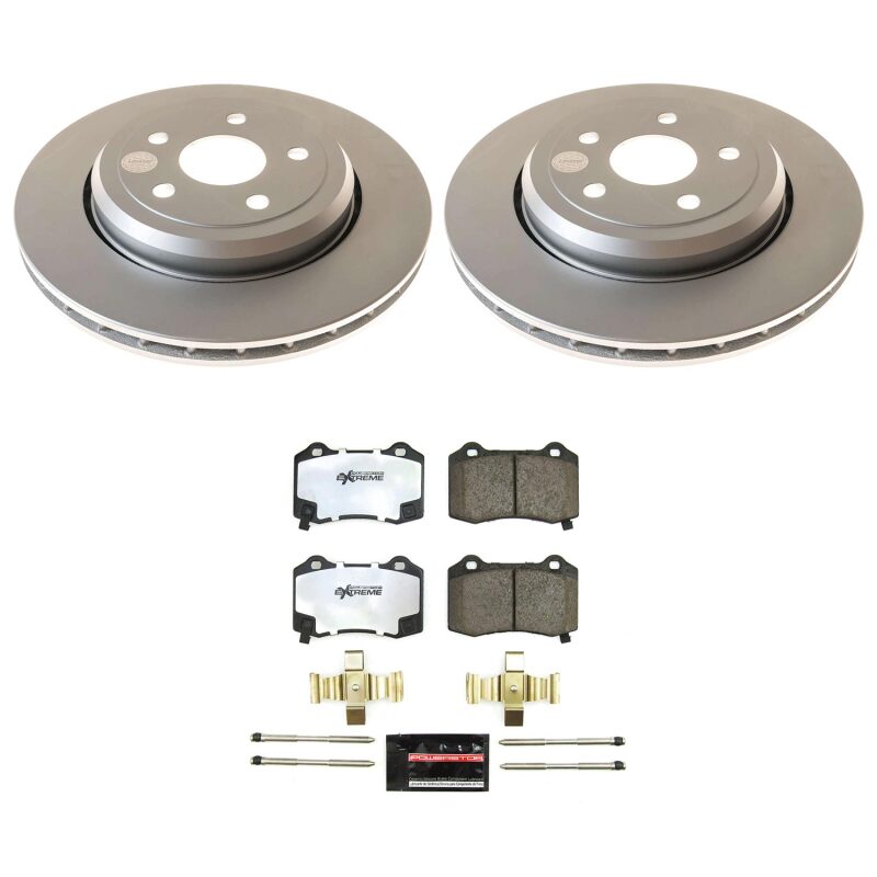 Power Stop 18-26 Dodge Durango Rear Z36 Coated Truck & Tow Brake Kit