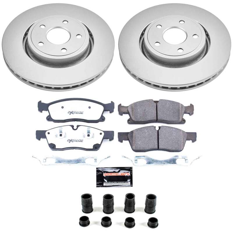 Power Stop 12-20 Dodge Durango Front Z36 Coated Truck & Tow Brake Kit
