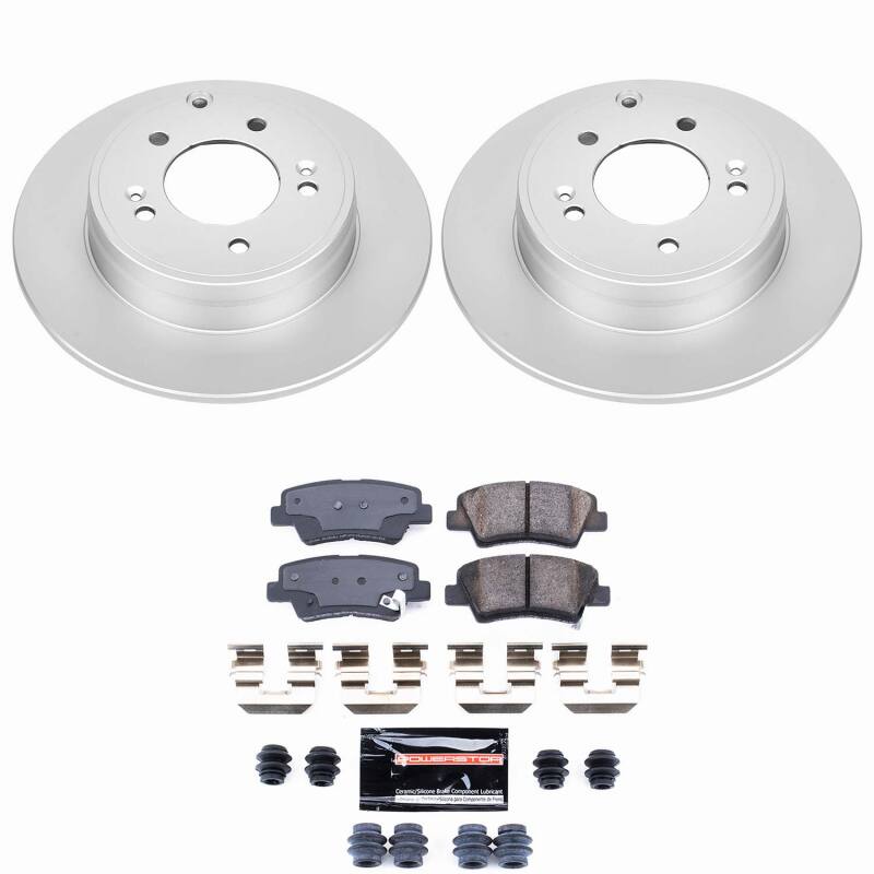 Power Stop 09-11 Hyundai Azera Rear Z23 Coated Brake Kit