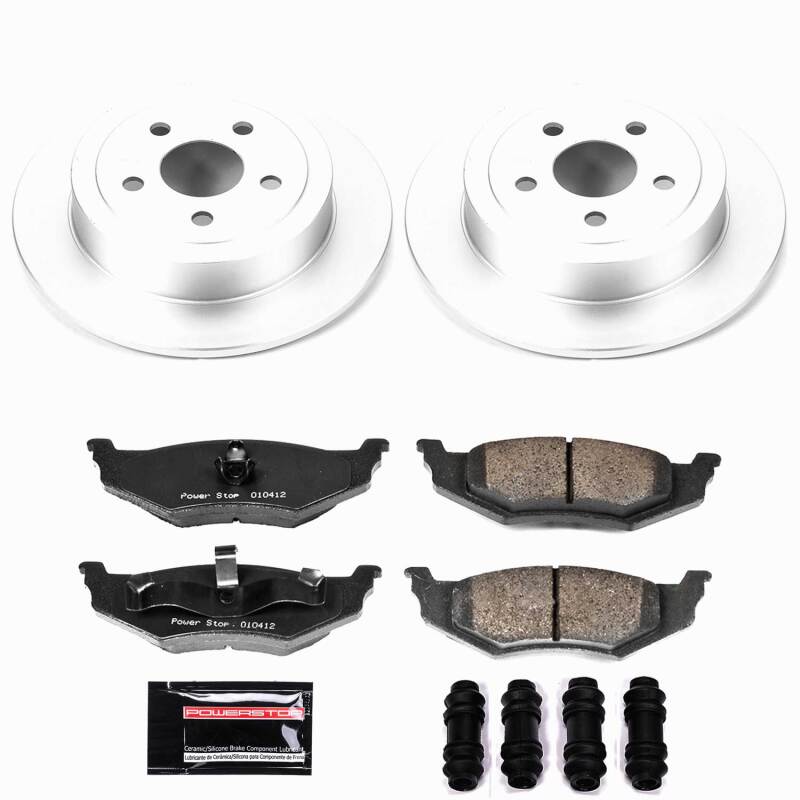 Power Stop 95-00 Chrysler Cirrus Rear Z23 Coated Brake Kit