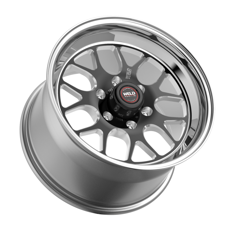 Weld S77 HD 20x10 / 5x139.7 / 4 BS / 3.54 HB - Black Center - Polished Shell - Non-BL Wheel