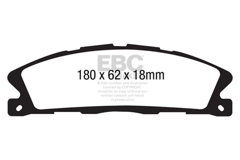 EBC 13+ Ford Explorer 3.5 Twin Turbo 4WD Yellowstuff Front Brake Pads