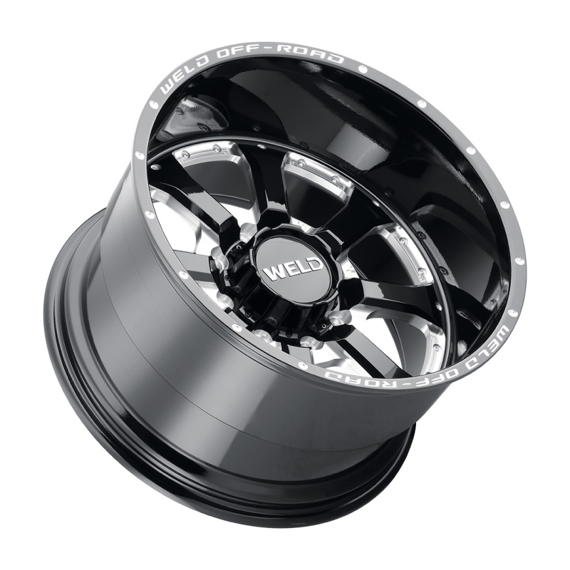 Weld Granada 8 20x10 / 8x180 / 4.75 BS / 124.3 HB - Gloss Black Milled - Non-BL Wheel