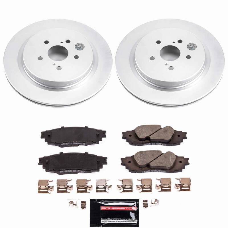 Power Stop 16-22 Lexus RX350 Rear Z23 Coated Brake Kit