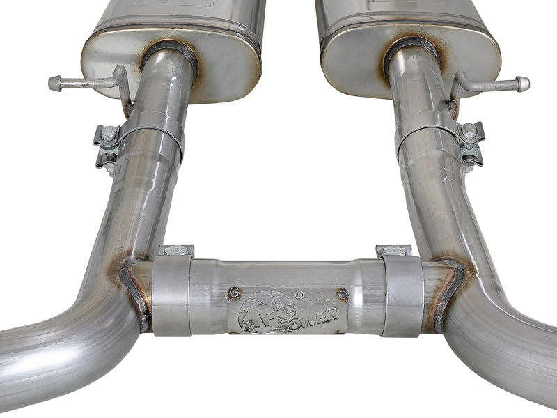 aFe MACH Force-Xp 2.5" 304 Stainless Steel Cat-Back Exhaust – 2015-2023 Dodge Challenger V6