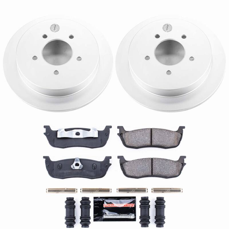 Power Stop 97-00 Ford Expedition Rear Z23 Coated Brake Kit