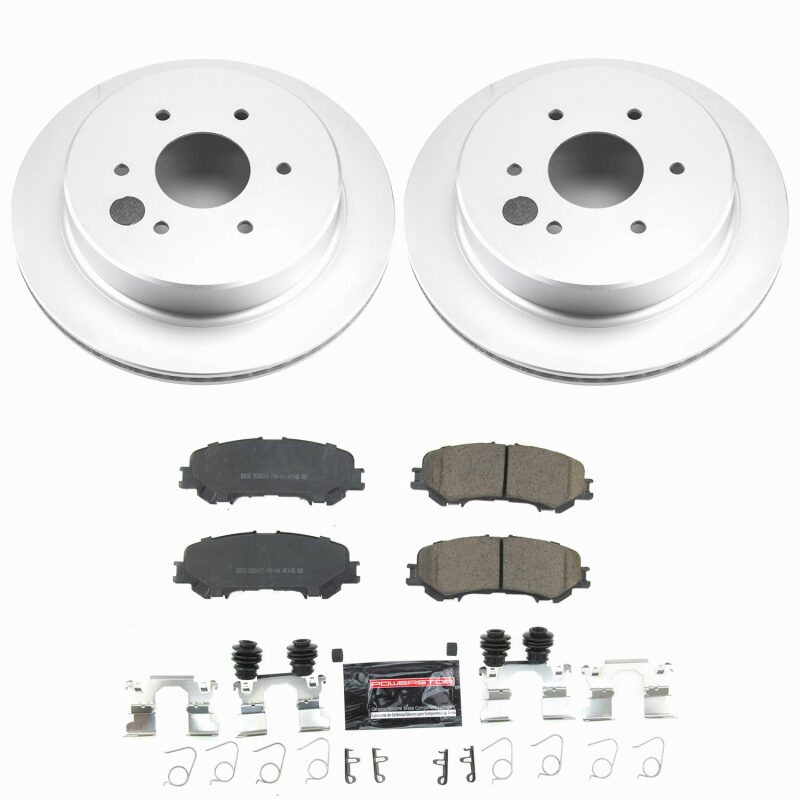 Power Stop 17-24 Nissan TITAN Rear Z23 Coated Brake Kit