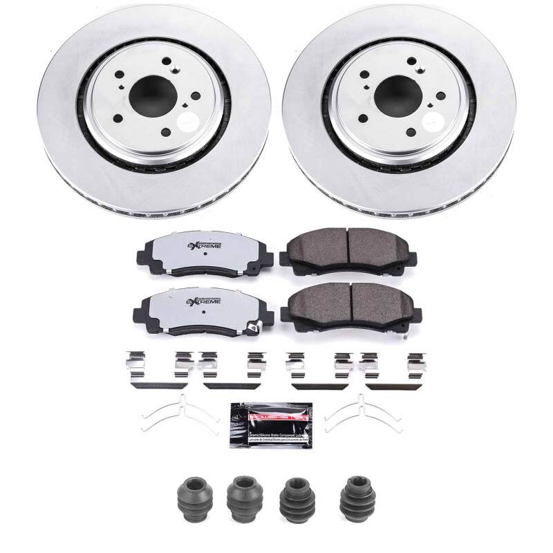 Power Stop 15-20 Acura TLX Front Z36 Coated Truck & Tow Brake Kit