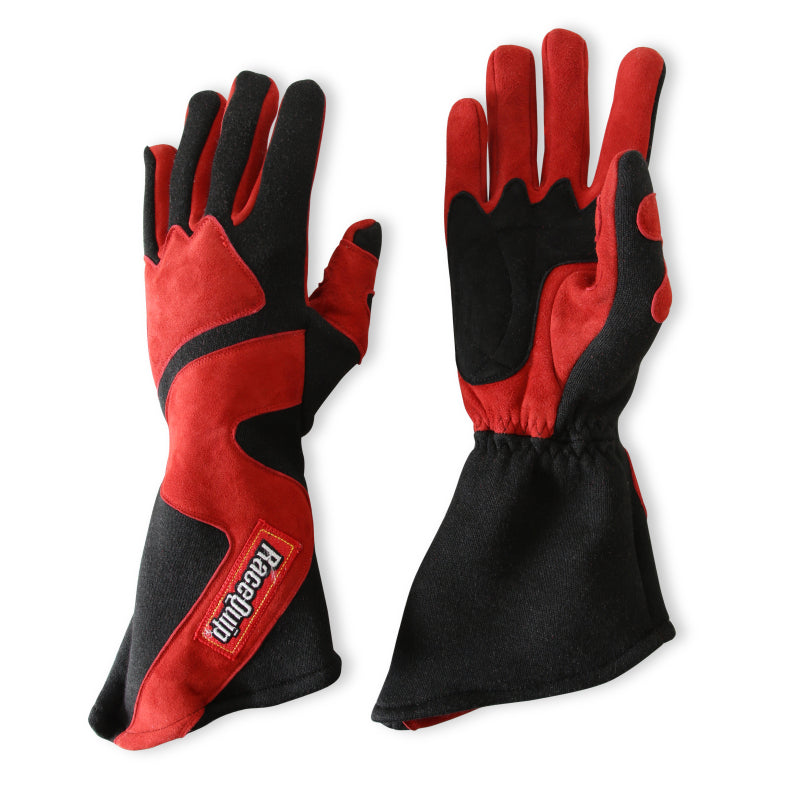 RaceQuip SFI-5 Red/Black XL Long Angle Cut Glove