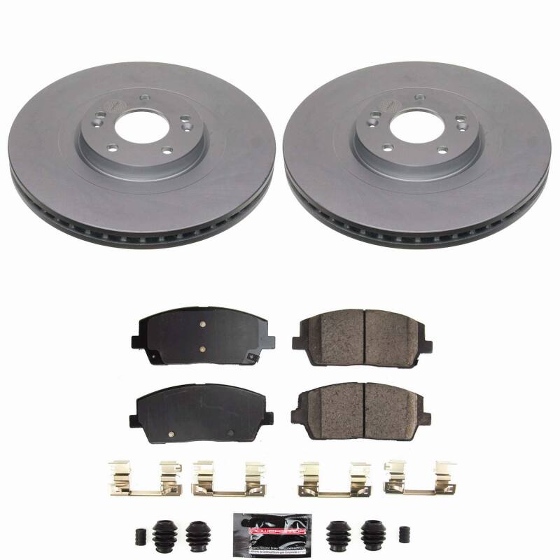 Power Stop 20-25 Hyundai Palisade Front Z23 Coated Brake Kit