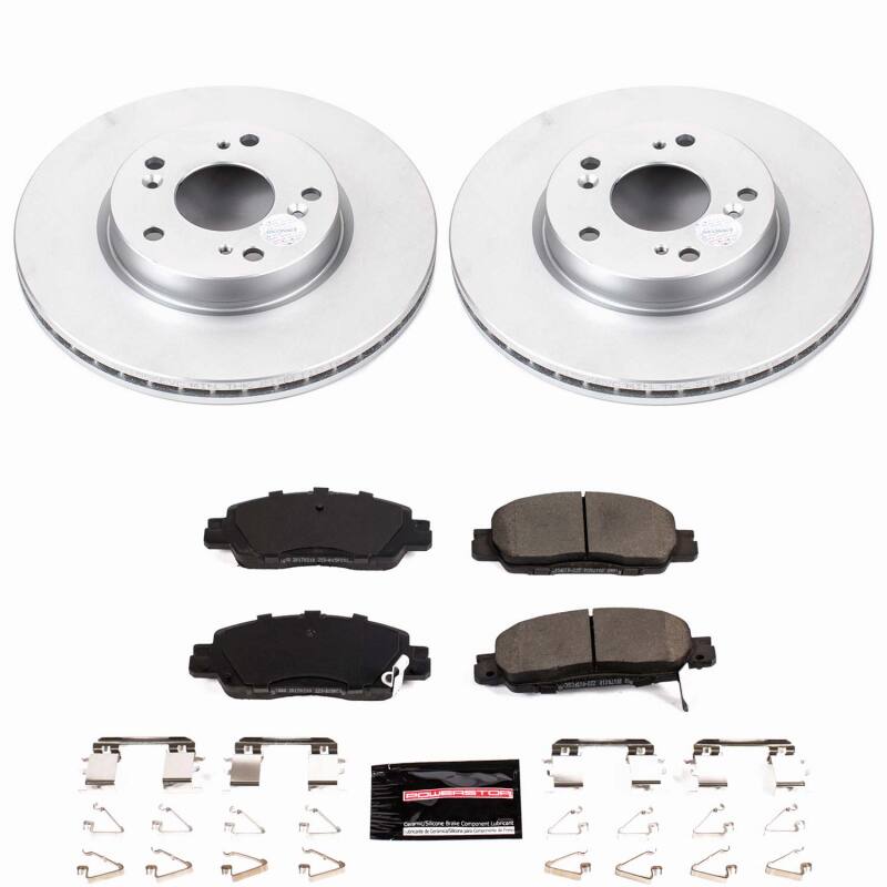Power Stop 16-17 Honda Accord Front Z23 Coated Brake Kit