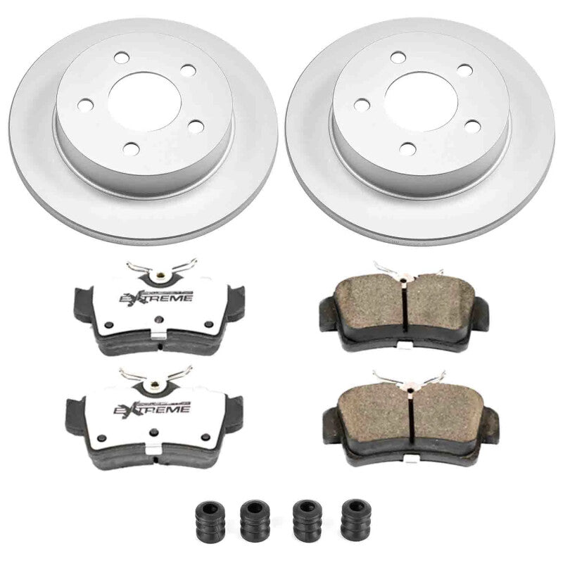 Power Stop 94-04 Ford Mustang Rear Z26 Coated Brake Kit