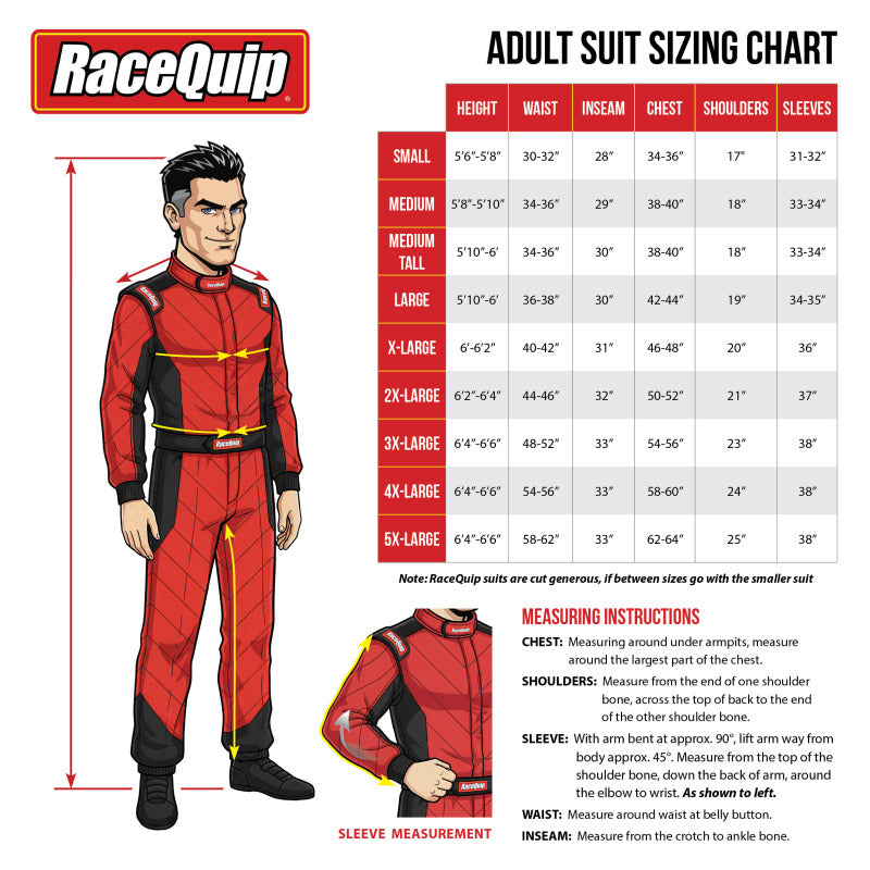 RaceQuip Blue SFI-5 Suit - Small