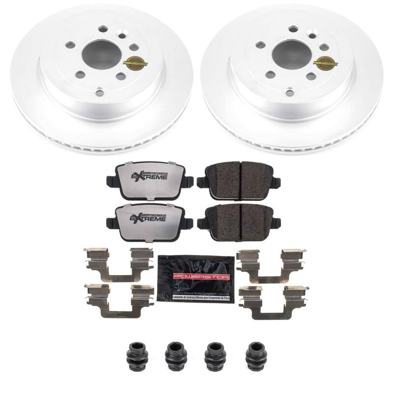 Power Stop 08-12 Land Rover LR2 Rear Z36 Coated Truck & Tow Brake Kit