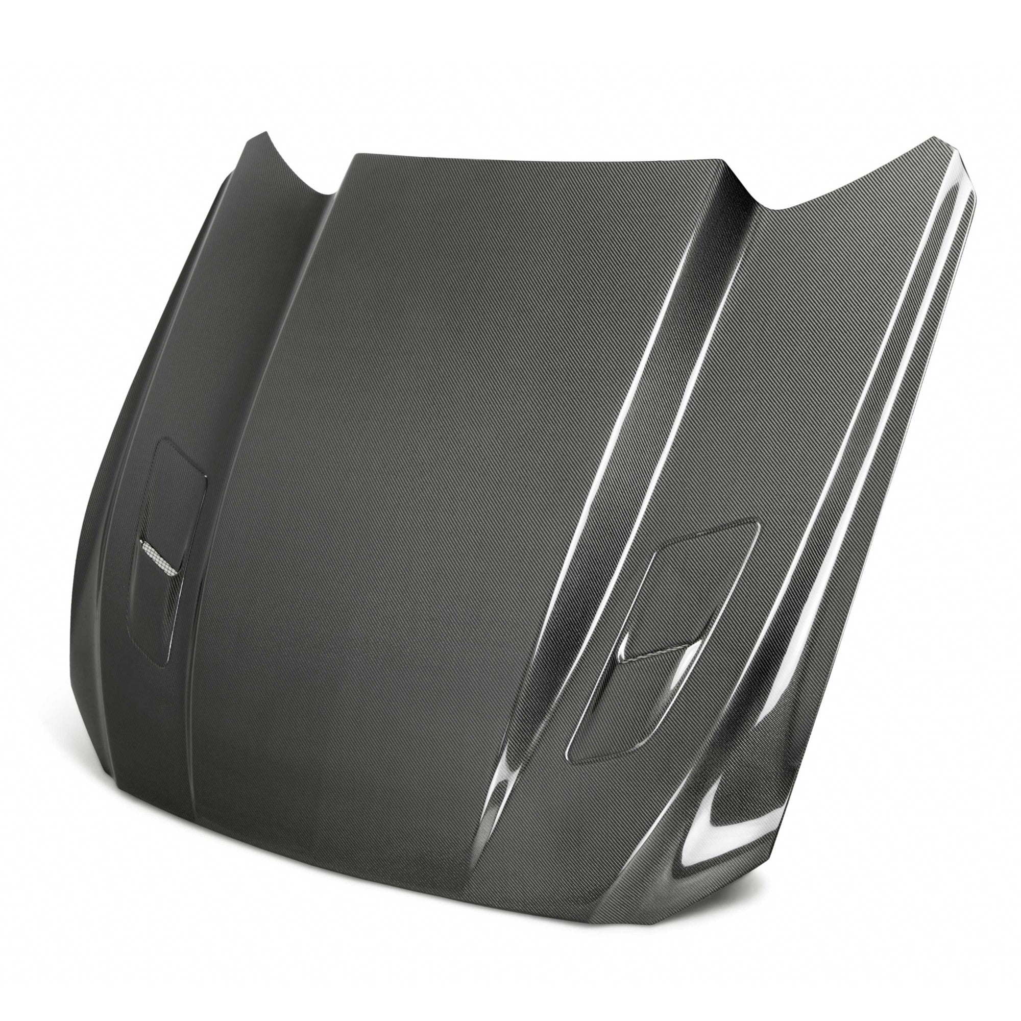 2015-2017 MUSTANG DOUBLE SIDED CARBON FIBER 3" COWL HOOD