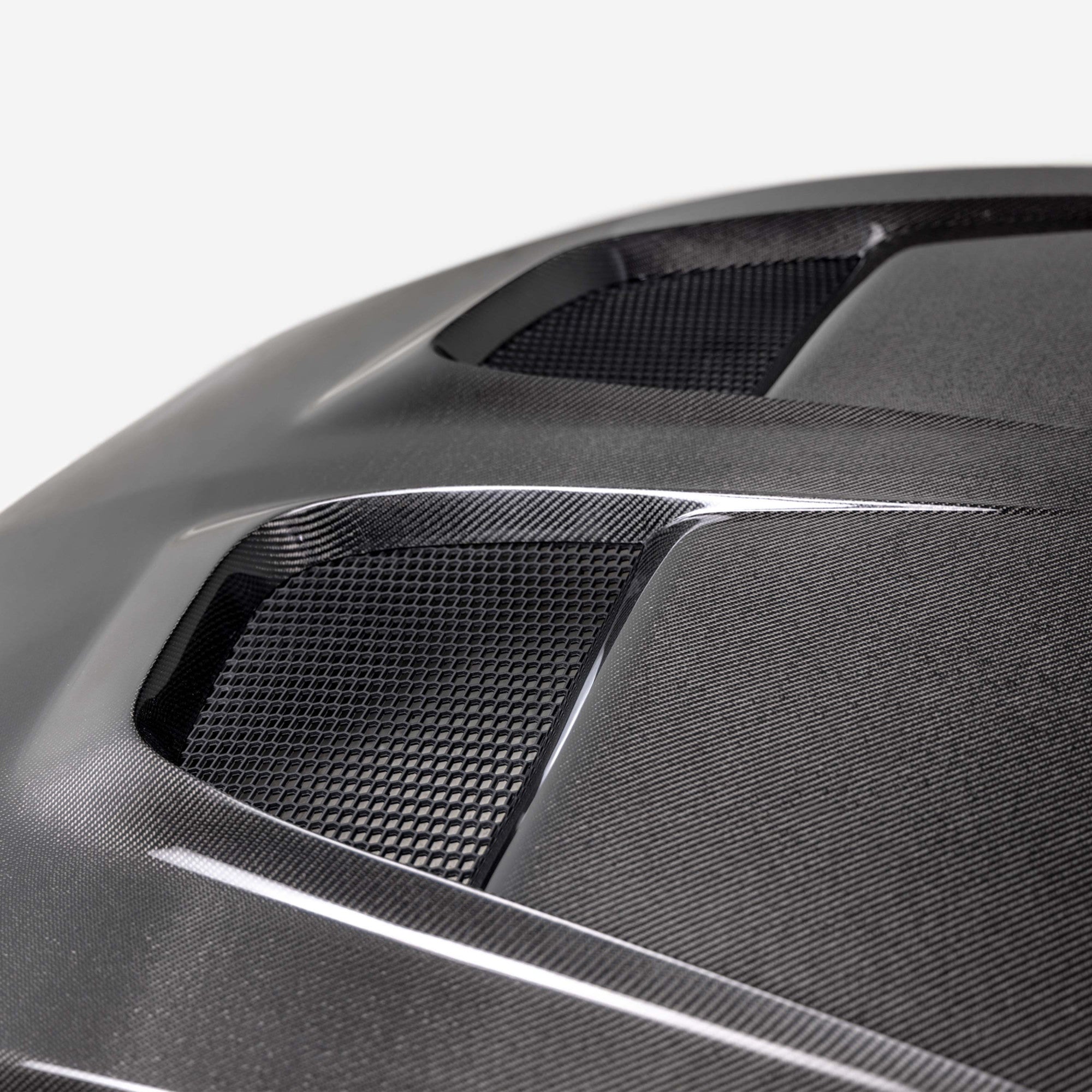 2024 + Ford Mustang S650 Type-GTD Gloss Carbon Fiber Front Hood