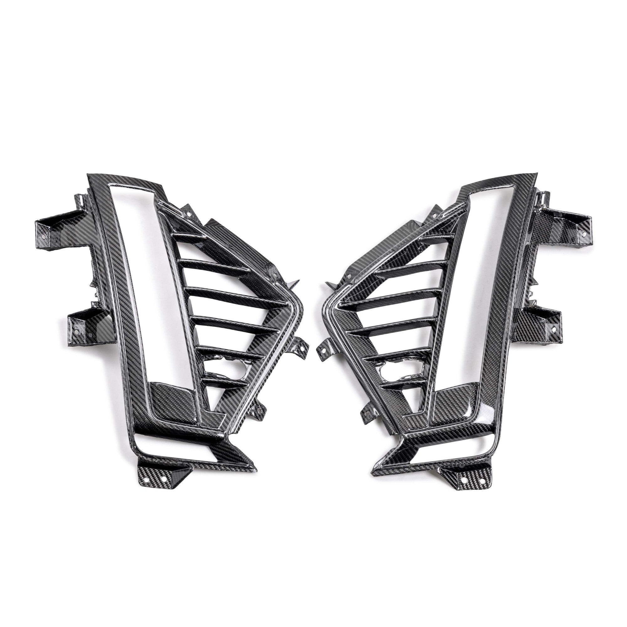 2022-2024 Cadillac CT5-V Blackwing Gloss Carbon Fiber Side Grilles (Pair)