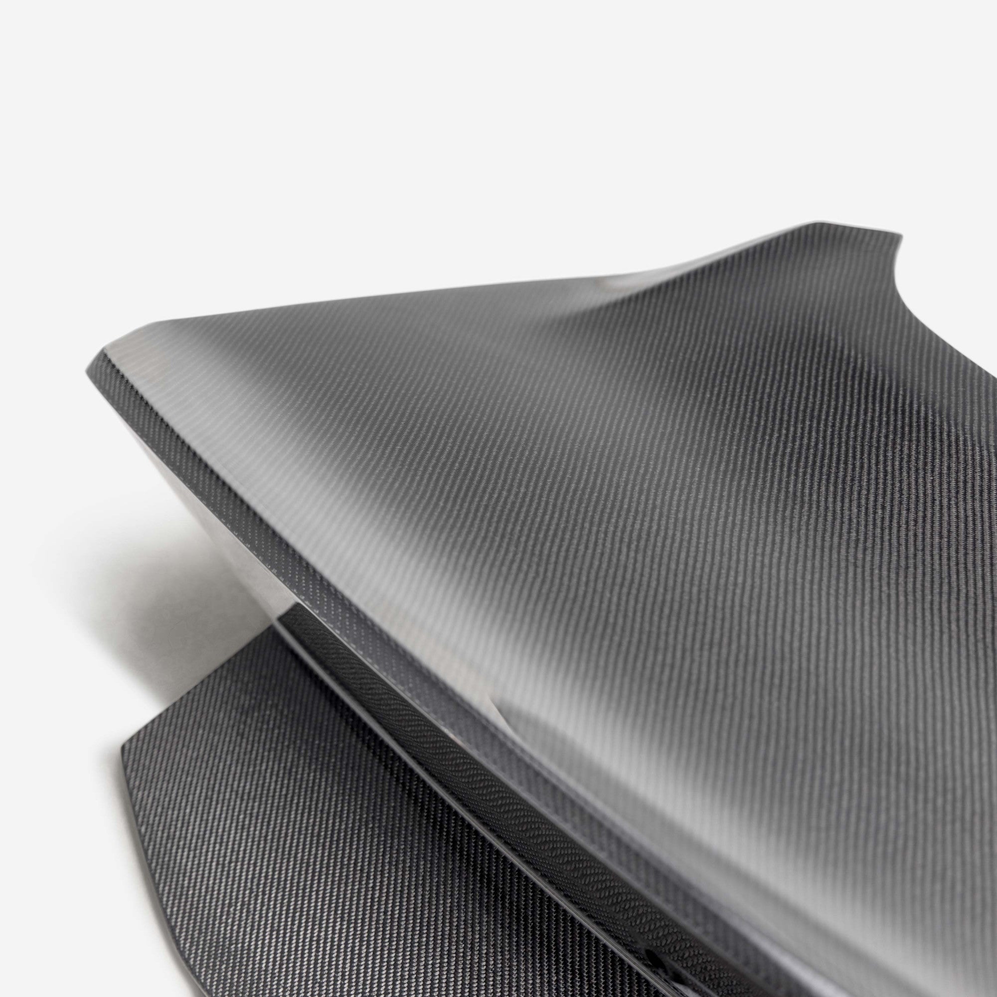 2024 + Ford Mustang S650 Gloss Carbon Fiber 1pc Type SA Integrated Spoiler Decklid Rear Trunk