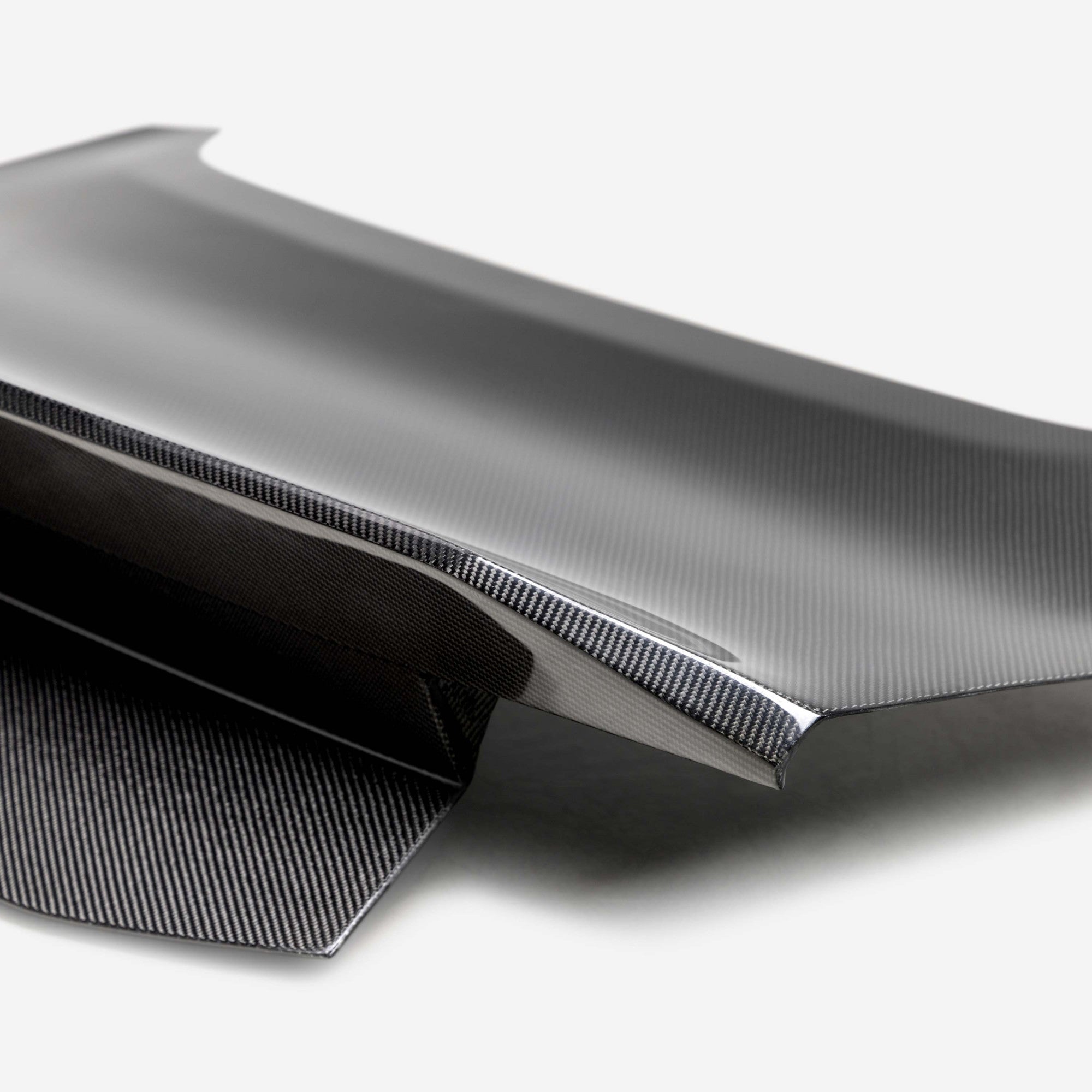 2024 + Ford Mustang S650 Gloss Carbon Fiber 1pc Type SA Integrated Spoiler Decklid Rear Trunk