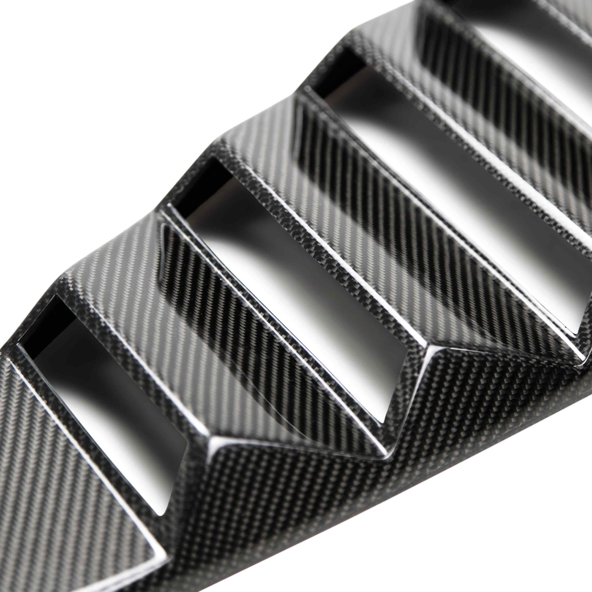 2015 - 2020 Mustang Carbon Fiber Type-Vented Side Window Louvers (Pair)