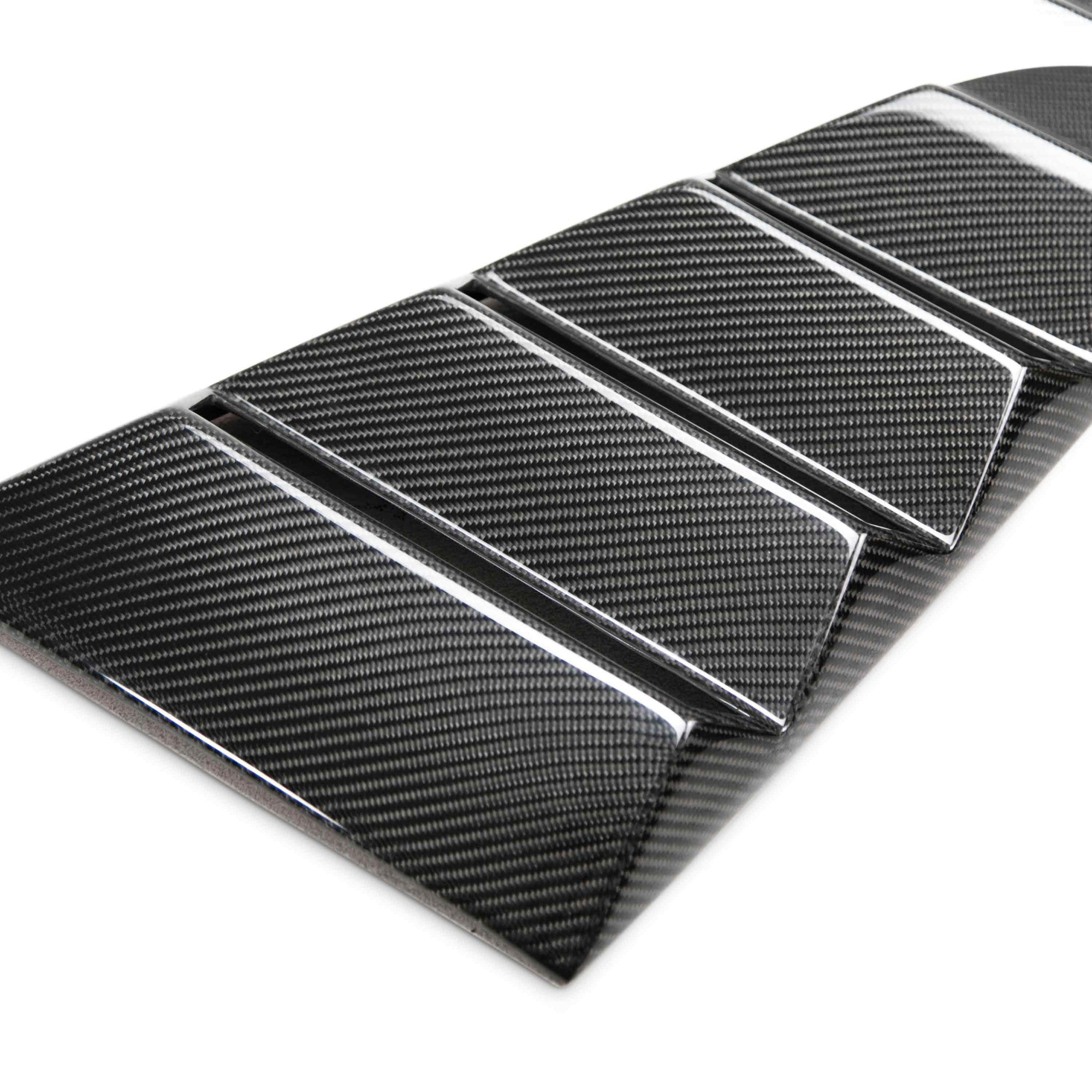 2015 - 2020 Mustang Carbon Fiber Type-Vented Side Window Louvers (Pair)