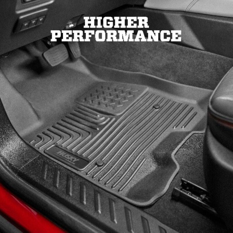 Husky Liners 2019+ Ford Ranger SuperCrew Cab Weatherbeater Black Front &amp; 2nd Seat Floor Liners
