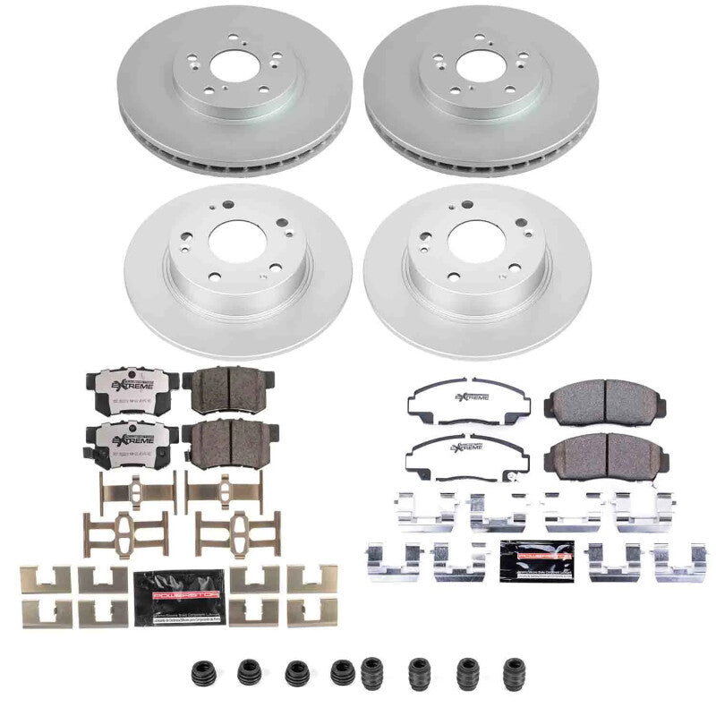 Power Stop 04-08 Acura TSX Front and Rear Z26 Coated Brake Kit