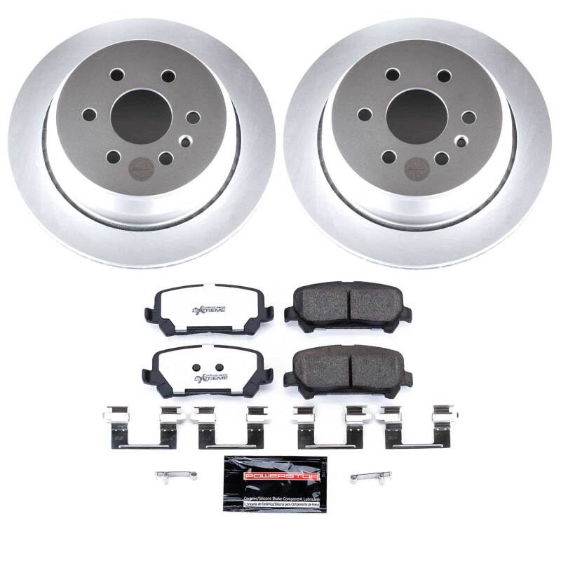 Power Stop 15-20 Chevrolet Colorado Rear Z36 Coated Truck & Tow Brake Kit