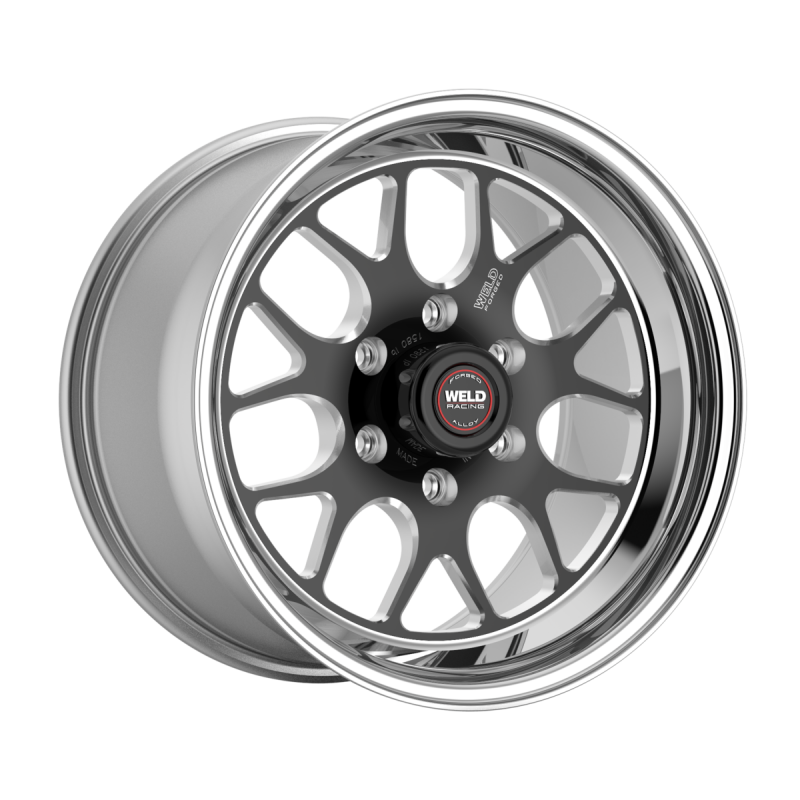 Weld S77 HD 15x10 / 5x135 / 5.5 BS / 3.54 HB - Black Center - Polished Shell - Non-BL Wheel