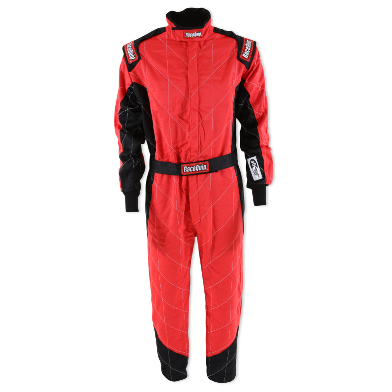 RaceQuip Red Chevron-5 Suit SFI-5 - Medium Tall