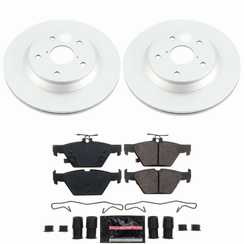 Power Stop 24-25 Subaru Crosstrek Rear Z23 Coated Brake Kit