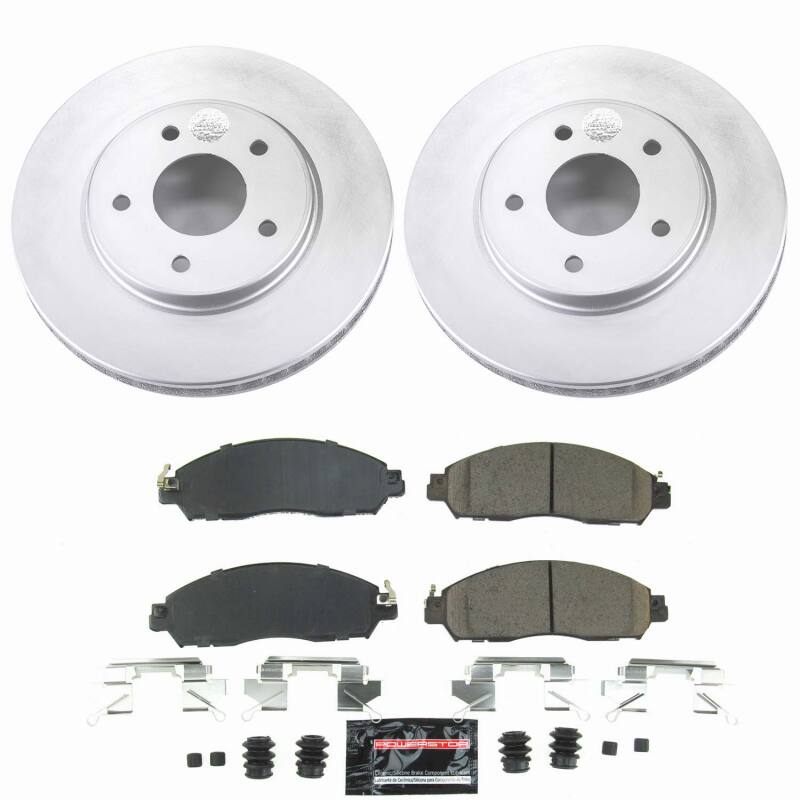Power Stop 18-25 Nissan LEAF Front Z23 Coated Brake Kit