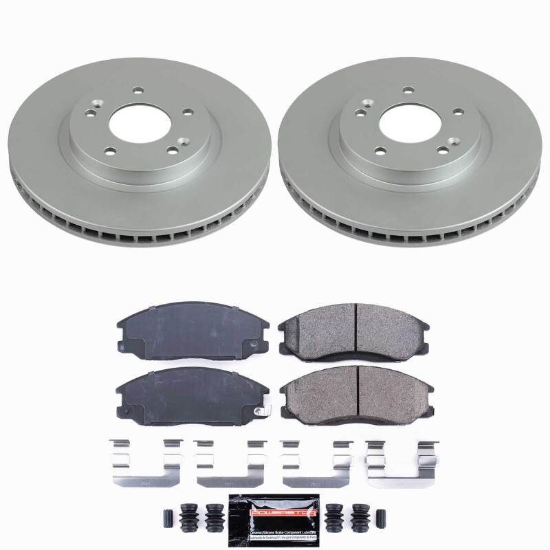 Power Stop 01-06 Hyundai Santa Fe Front Z23 Coated Brake Kit