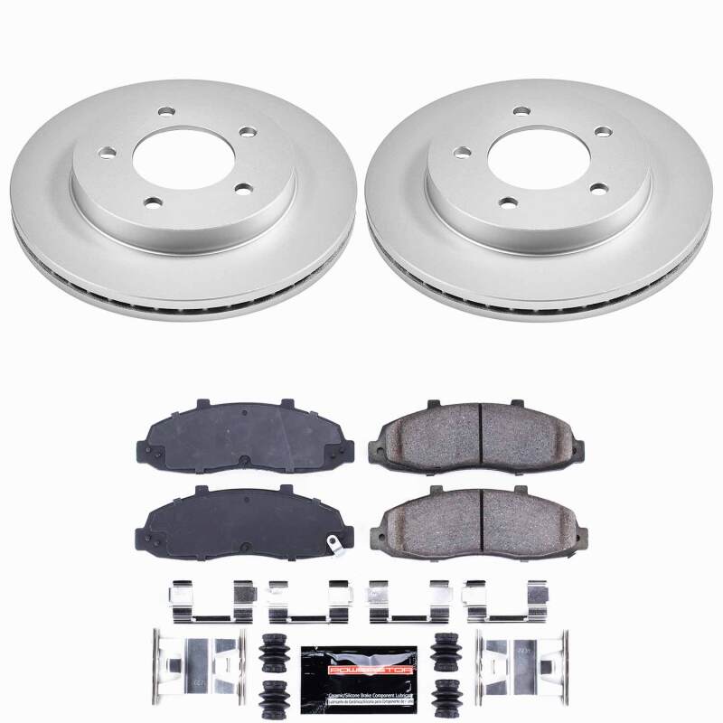 Power Stop 97-03 Ford F-150 Front Z23 Coated Brake Kit