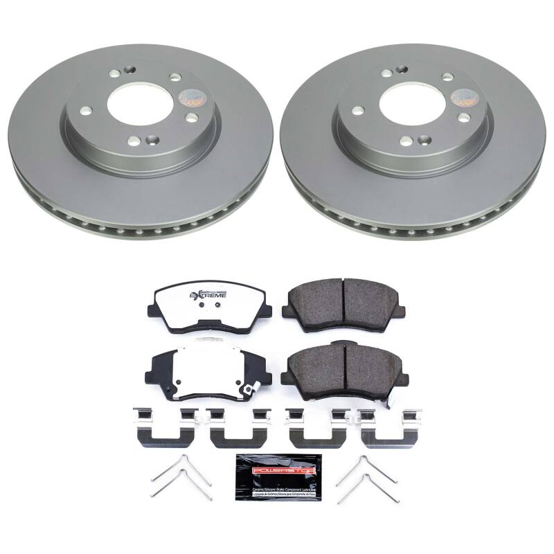 Power Stop 23-24 Kia Niro Front Z36 Coated Truck & Tow Brake Kit