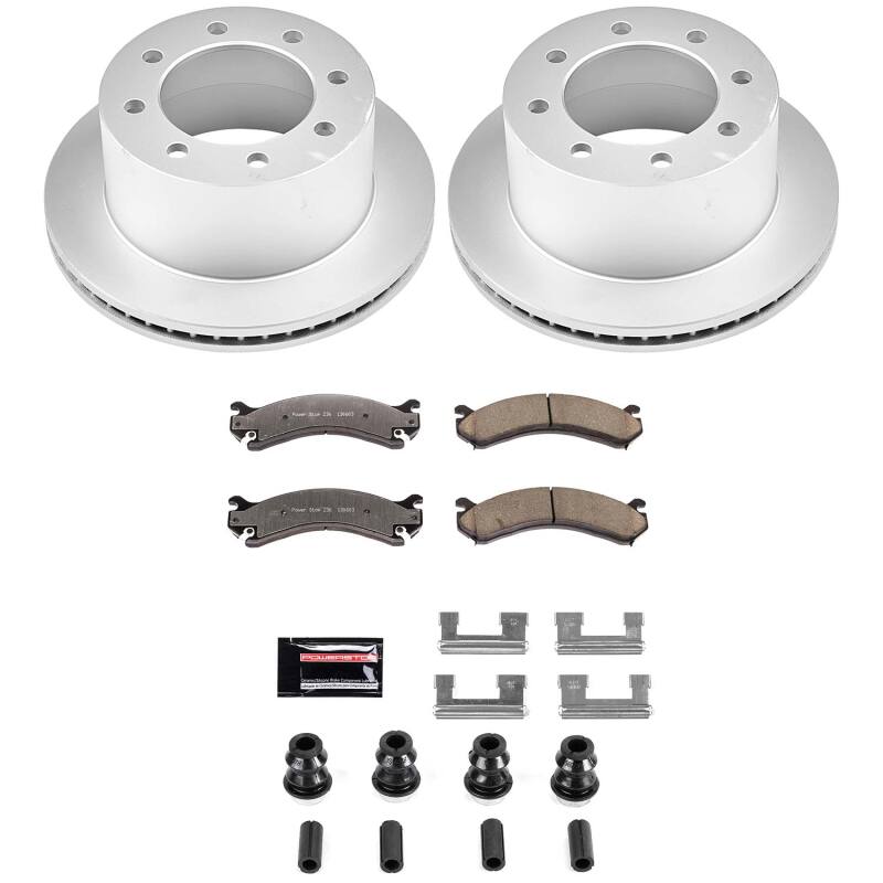 Power Stop 01-06 Chevrolet Silverado 3500 Rear Z36 Coated Truck & Tow Brake Kit