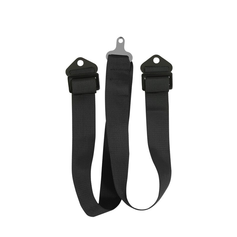 RaceQuip Black SFI CAMLOCK 6pt PU Lap Seat Belt