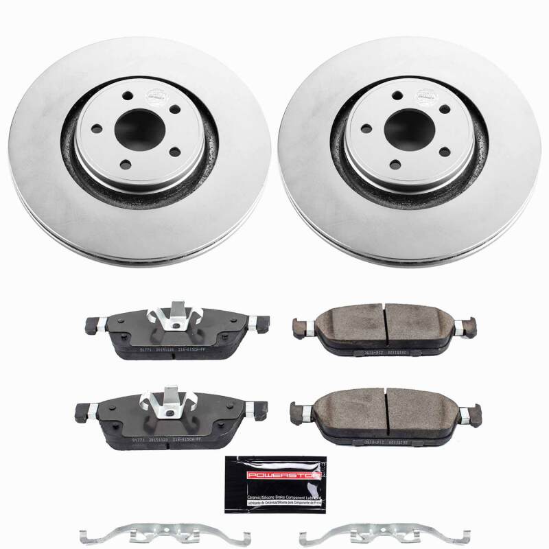 Power Stop 14-18 Ford Focus Front Z23 Coated Brake Kit