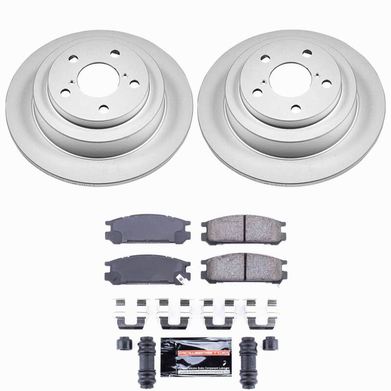 Power Stop 93-96 Subaru Impreza Rear Z23 Coated Brake Kit