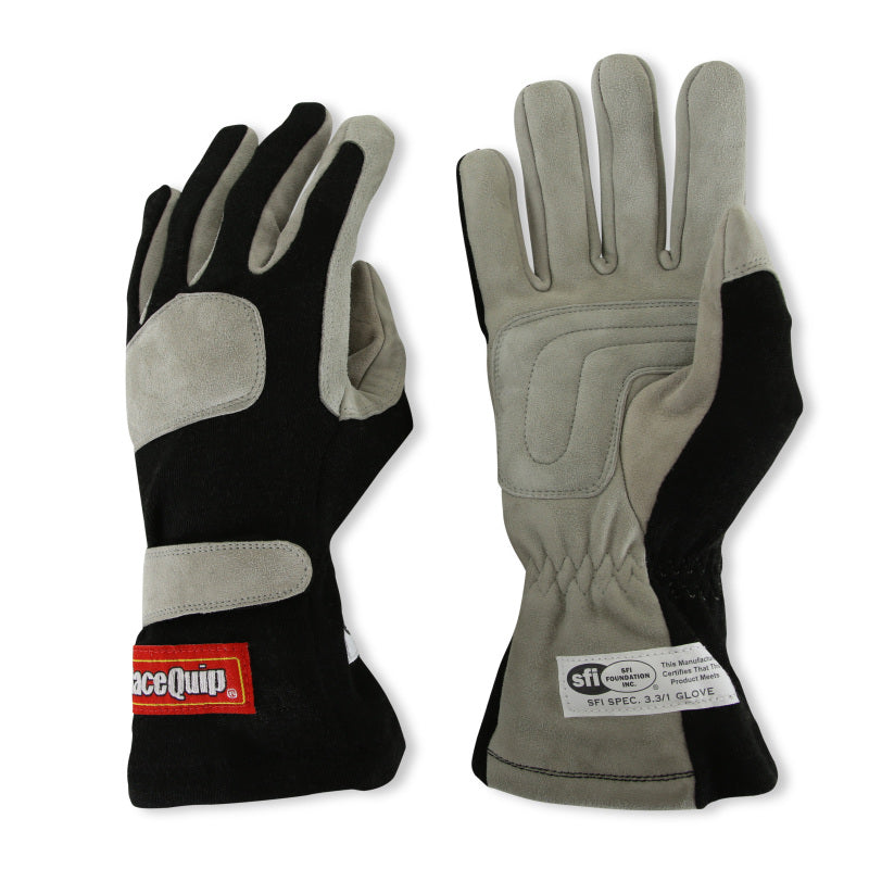 RaceQuip Black 1-Layer SFI-1 Glove - Small