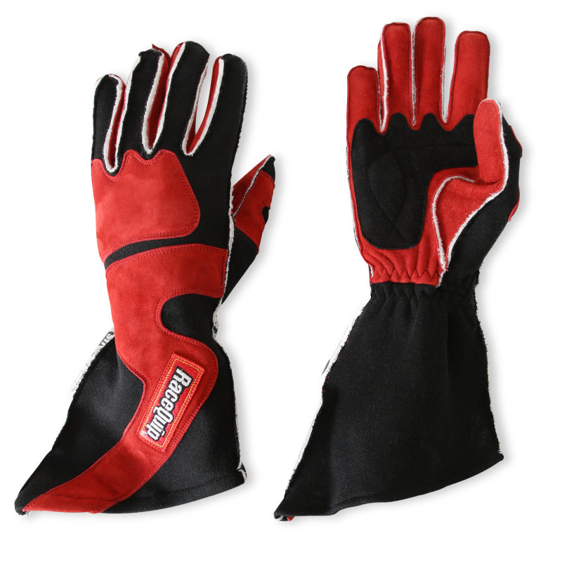 RaceQuip SFI-5 Red/Black XL Outseam Angle Cut Glove