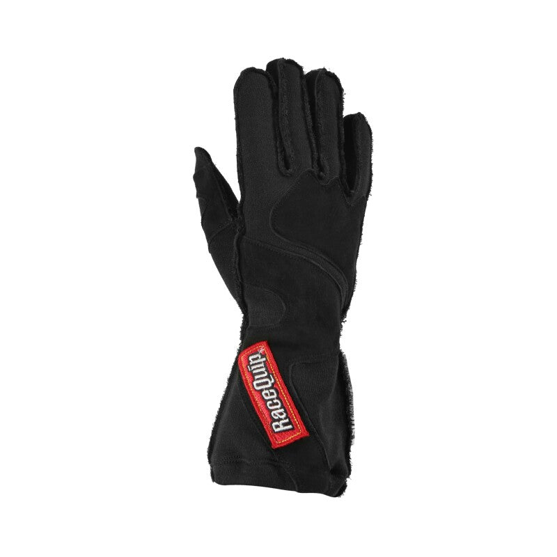 RaceQuip 356 Series 2 Layer Nomex Outseam Race Gloves SFI 3.3 / 5 All Black Medium