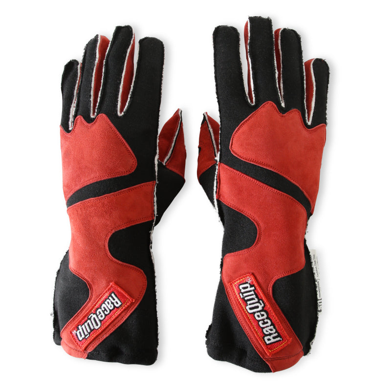 RaceQuip SFI-5 Red/Black Large Outseam w/ Closure Glove