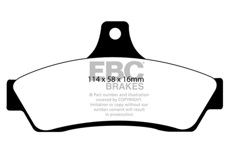 EBC 03-04 Pontiac GTO 5.7 (Solid Rear Rotors) Yellowstuff Rear Brake Pads