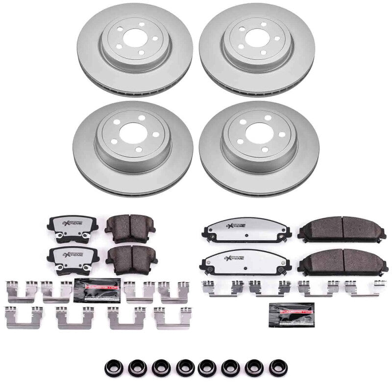 Power Stop 05-23 Chrysler 300 Front and Rear Z26 Coated Brake Kit