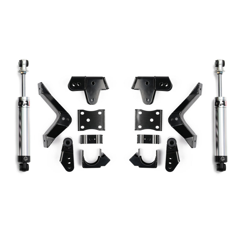 QA1 2019+ Chevrolet Silverado / GMC Sierra 1500 Single Adjustable 4/5in Lowering Kit w/ Spindles