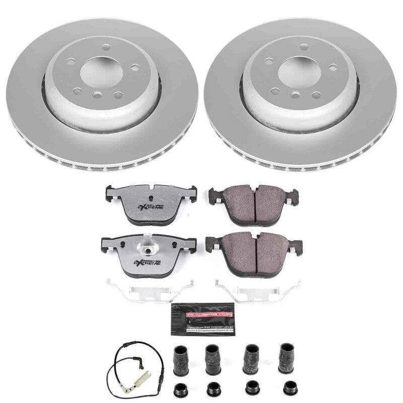 Power Stop 08-10 BMW 535i Rear Z26 Coated Brake Kit