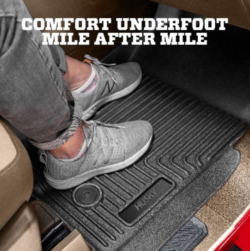 Husky Liners 25-26 Frord Expedition Weatherbeater Front & 2nd Seat Floor Liners - 3 Piece - Black